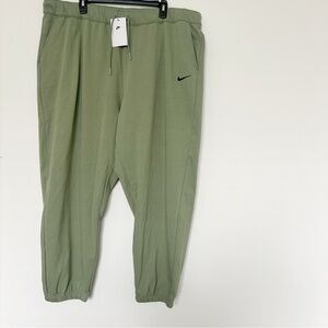 Nike Loose Fit Mid Rise Green Jogger Sweatpants Size 2X NEW